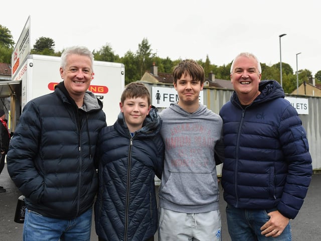 Fans in the Brandywell for Derry City’s game against Shelbourne. Photograph: George Sweeney