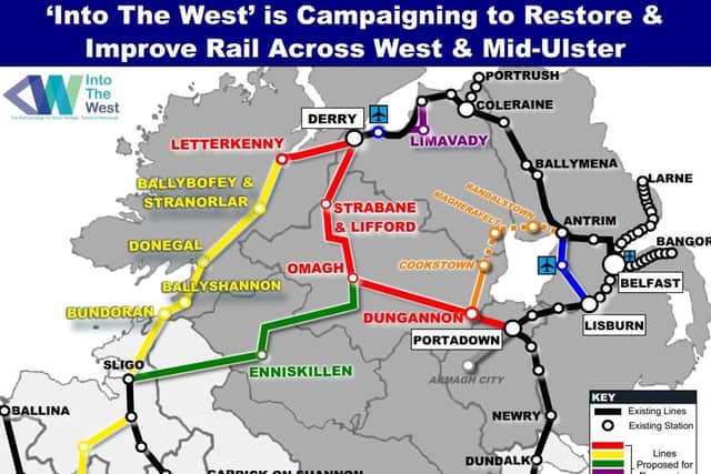 Into the West's proposals for a restored rail network in Ulster.