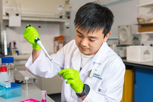 Dr Guangran Guo, PhD researcher in the Ulster University, Personalised Medicine Centre.