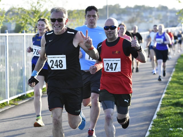 Enjoying the Bay Road 5K. Photo: George Sweeney