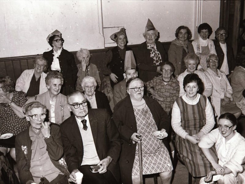 Long Tower Senior Citizens Christmas Party in December 1983.