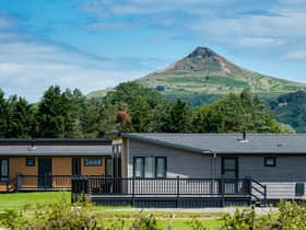 Stunning views of Roseberry Topping from the Angrove Country Park lodges. Image: Mike Whorley Photography