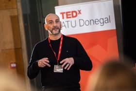 Gary Rutherford, Founder and Programme Director of ARC Fitness delivering his TEDx Talk
