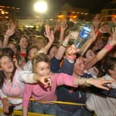 Blazin' Squad playing at Derry Féile in August 2003.