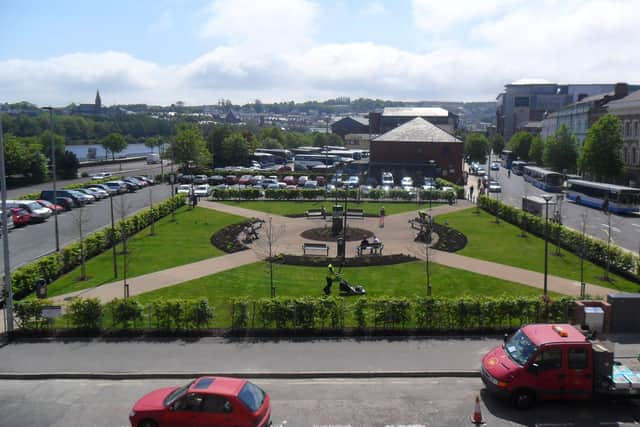 The car park at Foyle Street.