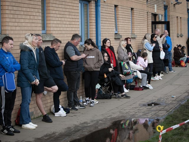 Families supporting the Sean O'Kane Memorial Cup on Saturday.