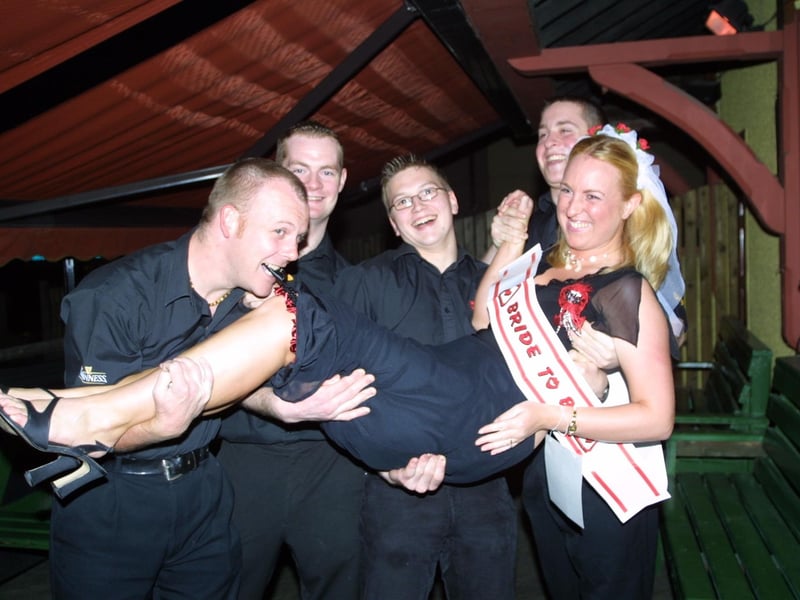 Derry people partying in September 2003