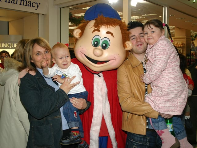 Foyleside Shopping Centre Santa's arrival November 2004.