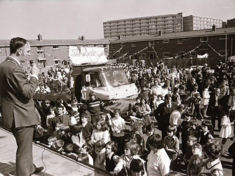 Mayor of Derry Dr Raymond McClean at the opening of the Bogside Community Festival.
