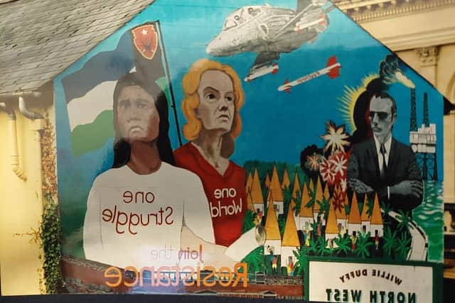 One of the iconic anti-war murals in Derry city centre. Photo: Frankie McMenamin