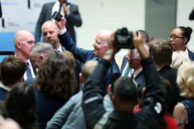 US President Joe Biden visits the new Ulster University Belfast Campus.