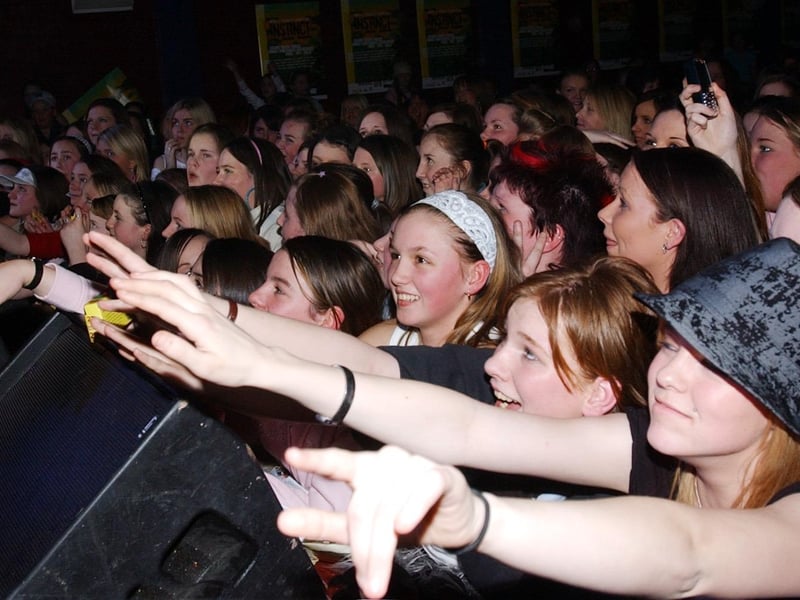 Boyband Wot Nxt performing at the Nerve Centre in Derry in 2004.