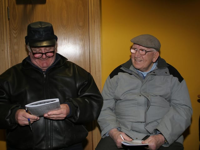 Derry and Donegal people enjoying a night at Lifford races in April 2005.