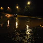 Previous flooding at the Creggan Road by-wash.