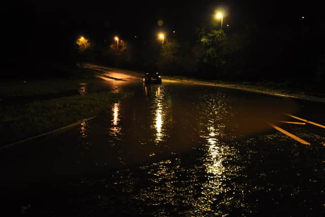 Previous flooding at the Creggan Road by-wash.