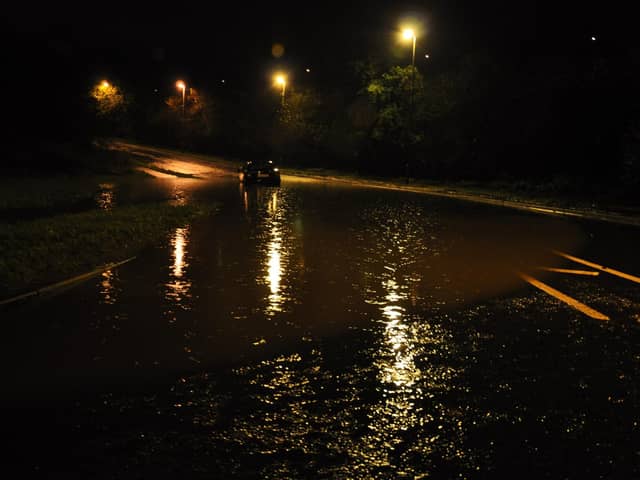 Previous flooding at the Creggan Road by-wash.