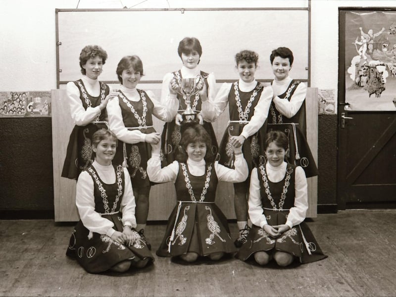 Ulster Championships Irish Dancing winners from McLaughlin School, St Oran's School and O'More School.