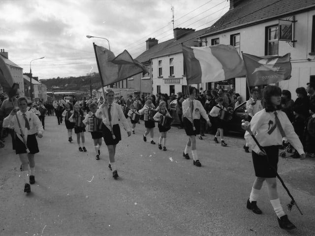The St. Patrick's Day parade in Moville in 1998.