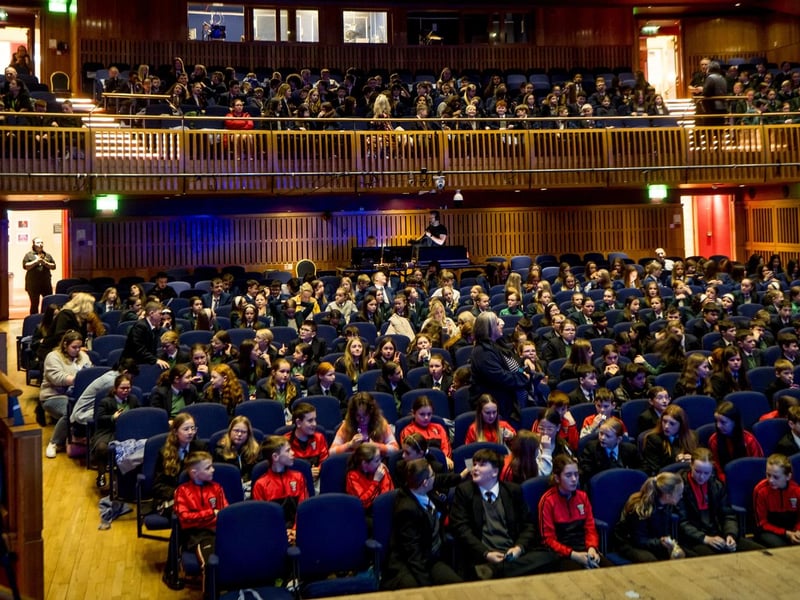 Water Warriors attendees at a packed Millennium Forum