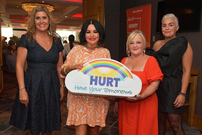 Hurt NI staff pictured at the Derry Journal Best of Derry BetMcLean Awards. Photo: George Sweeney. DER2325GS – 64