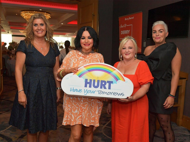 Hurt NI staff pictured at the Derry Journal Best of Derry BetMcLean Awards. Photo: George Sweeney. DER2325GS – 64