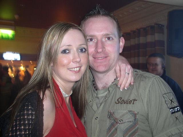 Partying in Dungiven’s John T’s back in January 2006.