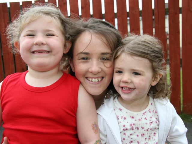 Keyleigh with family and friends.