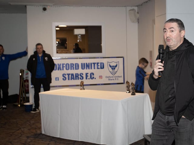 Former Oxford United and Derry City captain and manager, Peter Hutton, special guest at the annual Oxford United Awards in the Maldron Hotel. (Photos: Jim McCafferty Photography)