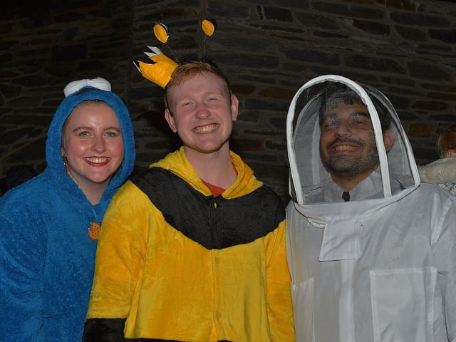Spectators in costume at the Halloween carnival parade ‘On the Ninth Wave’ on Monday evening. Photo: George Sweeney.  DER2244GS – 091