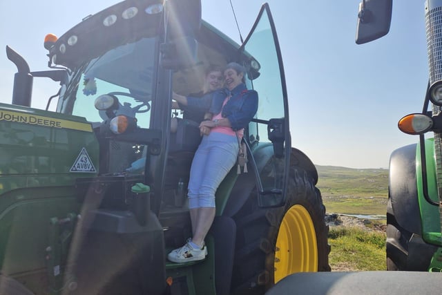 All aboard for the Inish Tractor Run at Banba's Crown.