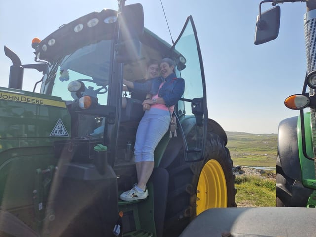 All aboard for the Inish Tractor Run at Banba's Crown.