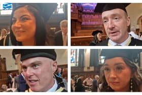 Clockwise from top left: Sorcha Hill, Séamus Mac Floinn, Fiona Kearney and Kyle Adair.