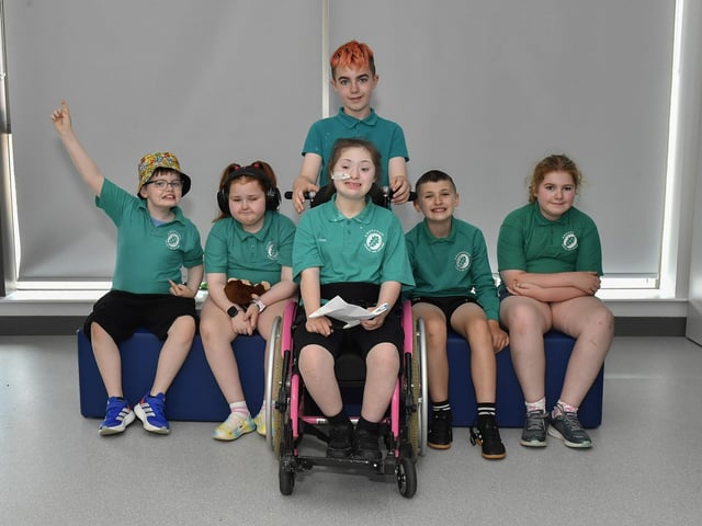Miss Meenan’s P7 class at Ardnashee Academy, Northland Road.