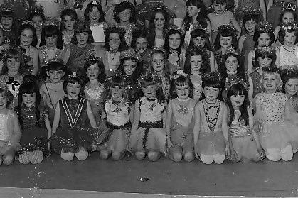 Children in their school play back in 1974.