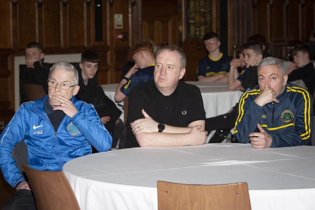 Committee members Hen McDaid, Liam McGilloway and Jock Dunne pictured at Friday’s reception.