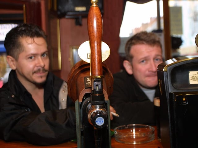 Enjoying a pint in Derry bars 20 years ago in 2003