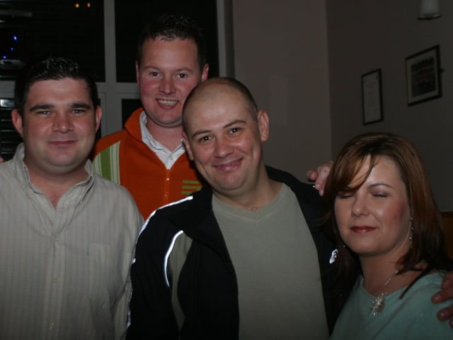 Friends and family getting together for Tony's birthday.