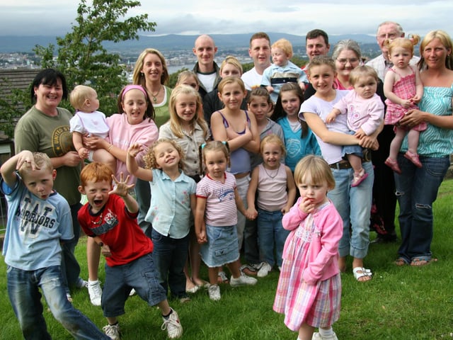 Ryan Lindsay with family for his birthday party.