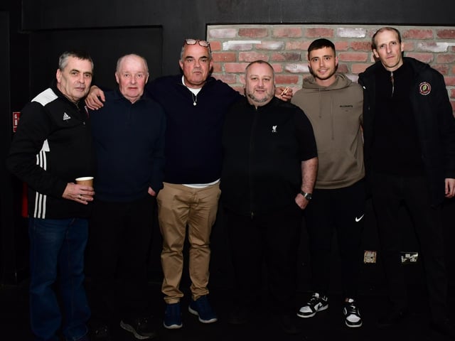 Pictured at the premiere of the ‘Football at the Heart – A Ballymoor Story’, film at the Nerve Centre last week.