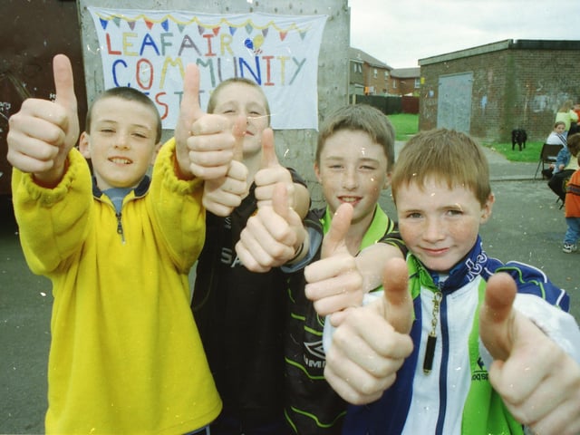 Thumbs up for the Leafair Community Festival.