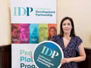 Aine McLaughlin, community development officer with IDP, at the previous volunteer Fair in Carn.