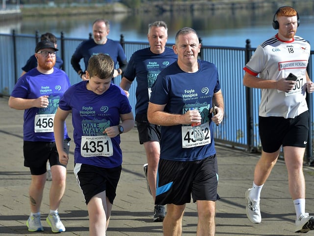 Participants at the annual Foyle Hospice Run/Walk.  Photo: George Sweeney