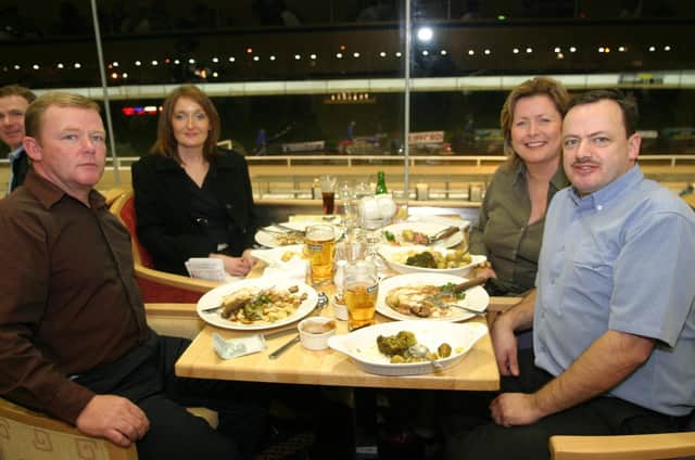 A night out at the Lifford Races in January 2004