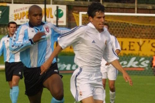 Action from Derry City's glamour friendly with Real Madrid.