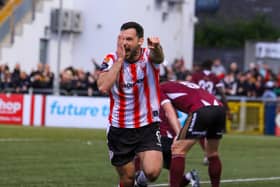 Derry City's top goalscorer Pat Hoban was a one-time target of Bruno's Magpies.