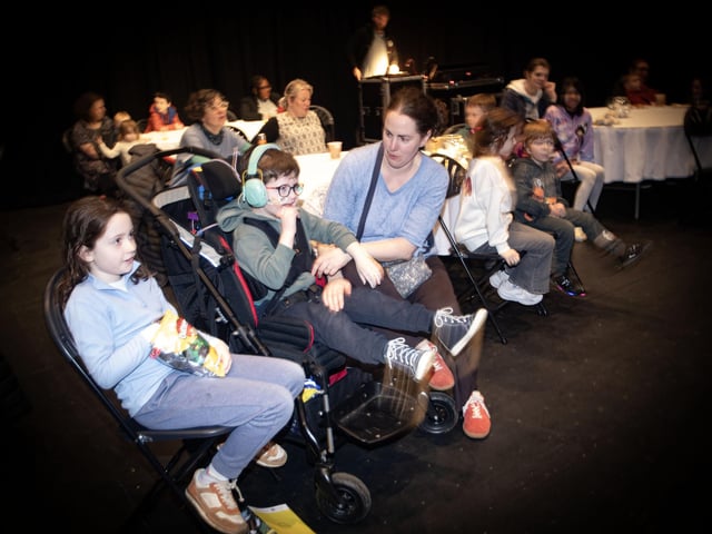 A section of the audience enjoying Saturday's performance at New Gate.