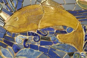 Detail of ceramic mosaic