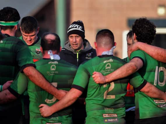City of Derry head coach Richard McCarter says his team is all set for Kingspan Stadium. Photo: George Sweeney