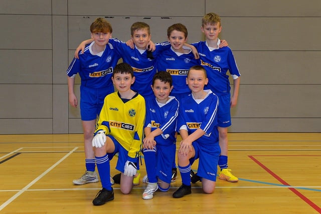 Rosemount PS who participated in the  Boys' Indoor Football Championships played in the Foyle Arena. Photo: George Sweeney. DER2306GS  09