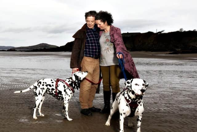 Harry pictured with Martha at Linsfort, Buncrana, shortly before his passing in 2022.